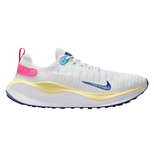 Nike Mens React InfinityRN Flyknit 4 Running Shoes - White/Pink