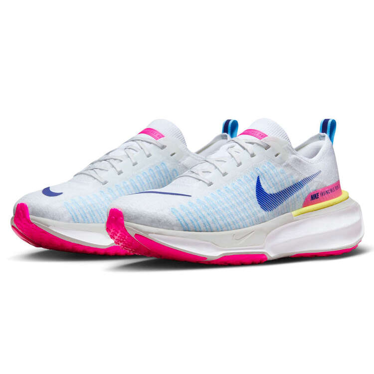 Nike Mens ZoomX Invincible Run Flyknit 3 Running Shoes - White/Pink