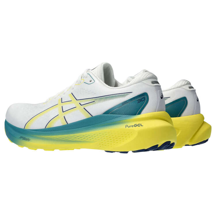 Asics GEL Kayano 30 Mens Running Shoes - White/Yellow