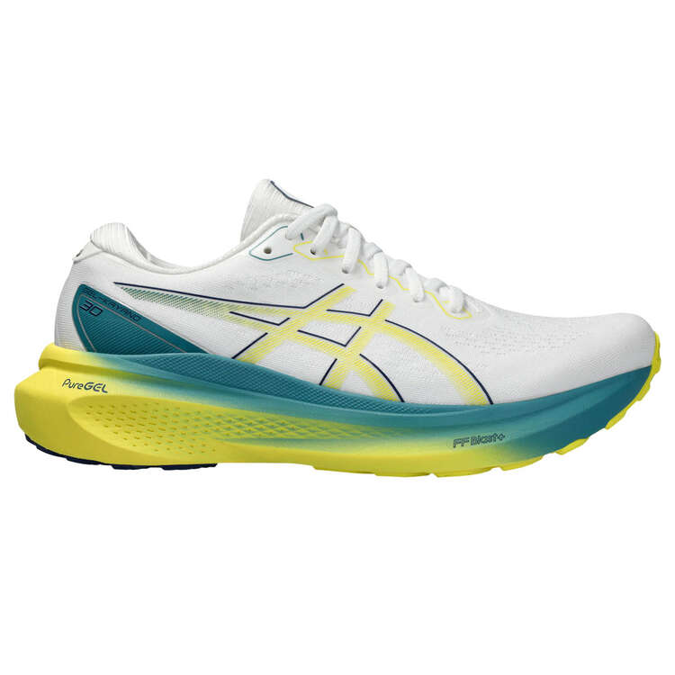 Asics GEL Kayano 30 Mens Running Shoes - White/Yellow