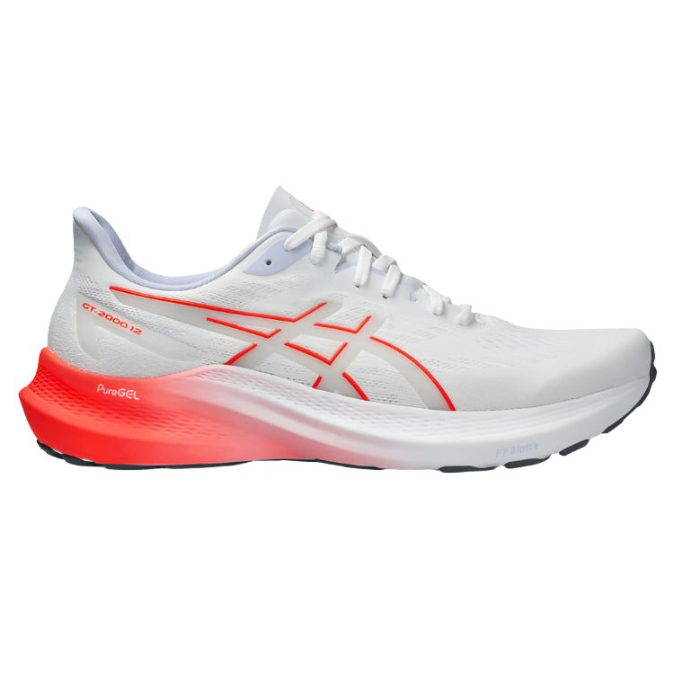 Asics GT 2000 12 Mens Running Shoes - White/Red