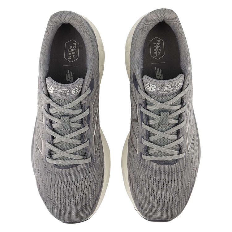 New Balance Mens 680 V8 Running Shoes - Grey/White