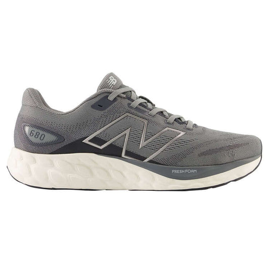 New Balance Mens 680 V8 Running Shoes - Grey/White