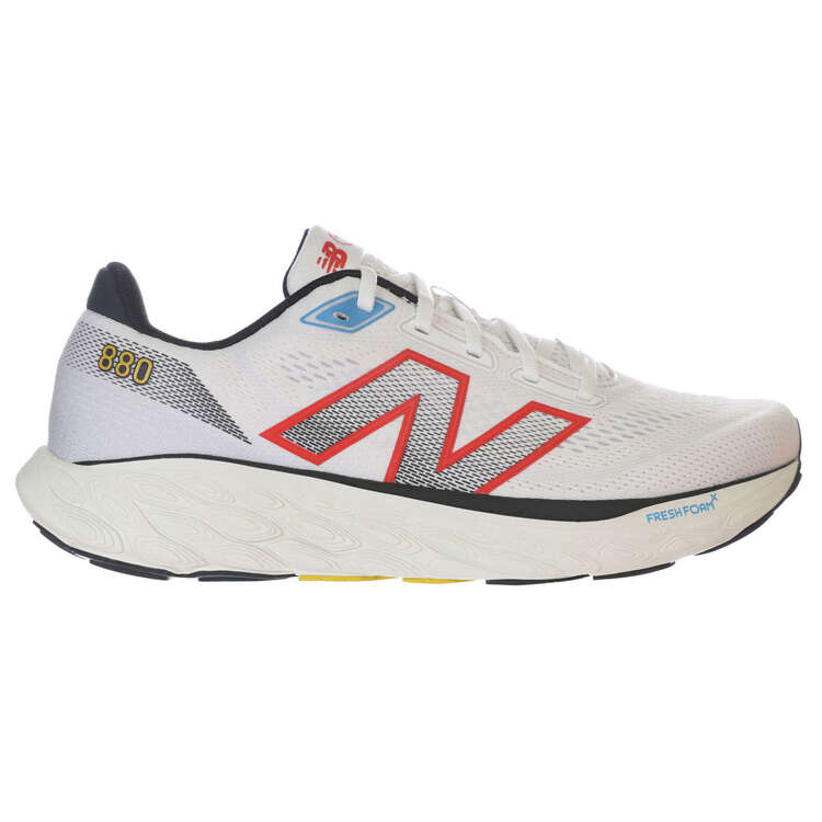 New Balance Mens 880 V14 Running Shoes - White/Red