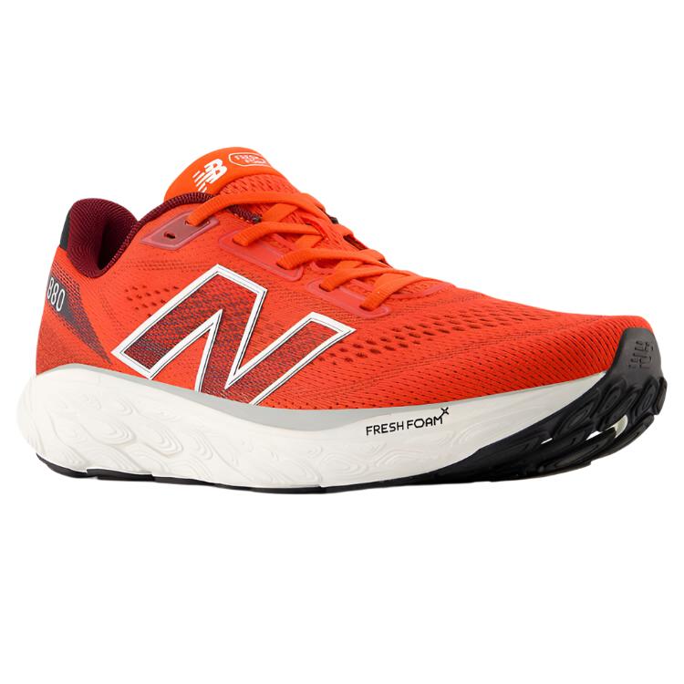 New Balance Mens Fresh Foam 880 V14 Running Shoes - Red/White