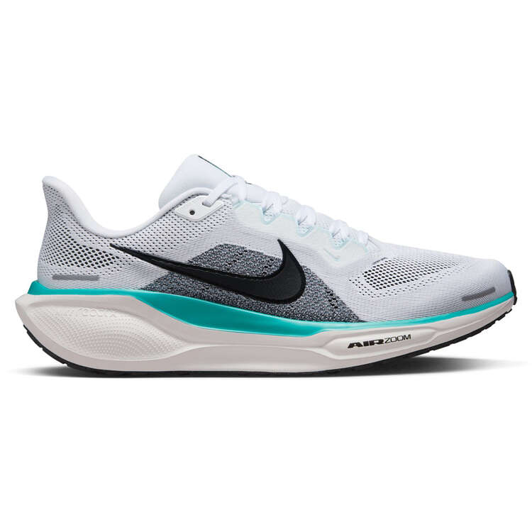 Nike Mens Air Zoom Pegasus 41 Running Shoes - White/Black