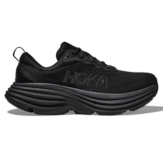 HOKA Mens Bondi 8 2E Running Shoes - Black