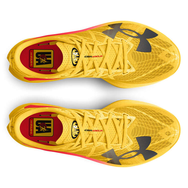 Under Armour Mens Velociti Elite 2 Streetracer Running Shoes - Yellow/Red