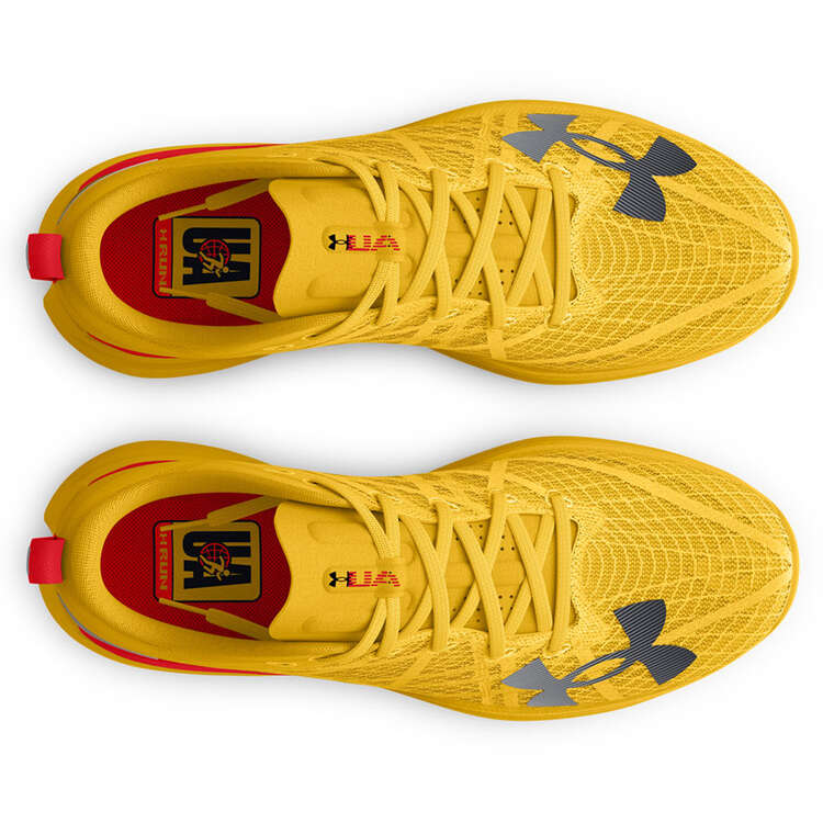 Under Armour Mens Velociti Pro STR Running Shoes - Yellow/Red