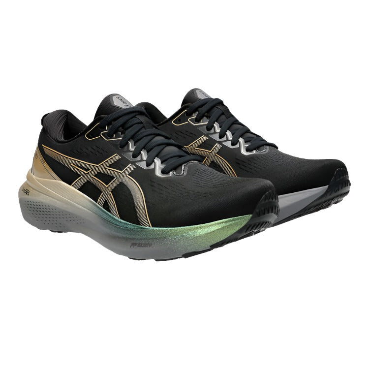 Asics GEL Kayano 30 Platinum Mens Running Shoes - Black/Gold