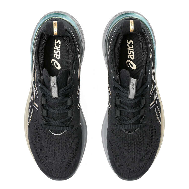 Asics GEL Nimbus 26 Platinum Mens Running Shoes - Black/Gold