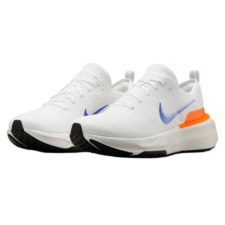 Nike Mens ZoomX Invincible Run Flyknit 3 Running Shoes - White/Blue