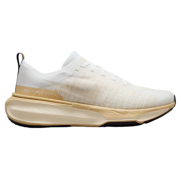 Nike Mens ZoomX Invincible Run Flyknit 3 Running Shoes - White/Gold