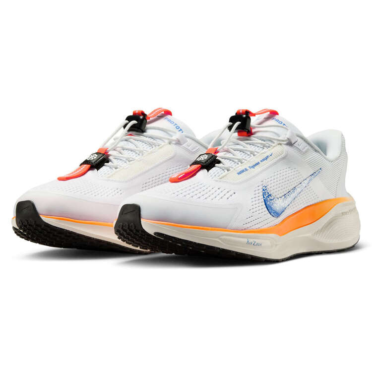 Nike Mens Air Zoom Pegasus 41 EasyOn Running Shoes - White/Blue