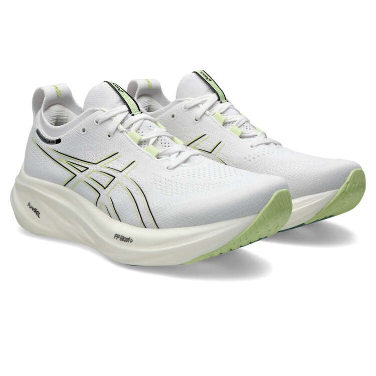 Asics GEL Nimbus 26 Mens Running Shoes - White/Yellow