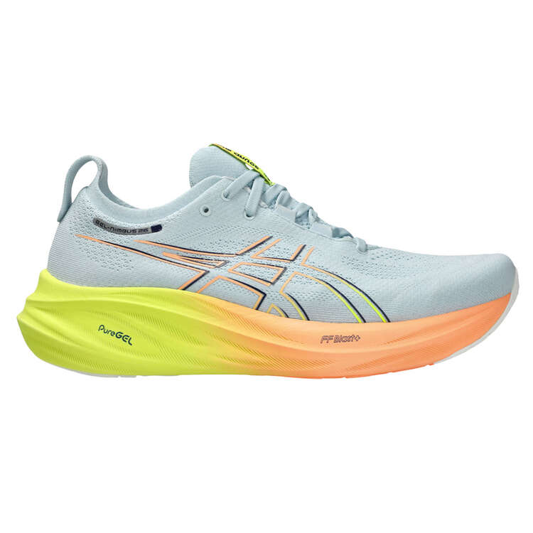 Asics GEL Nimbus 26 Mens Running Shoes - Grey/Yellow