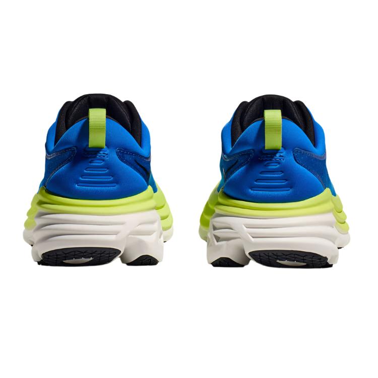 HOKA Mens Bondi 8 Running Shoes - Blue/Yellow