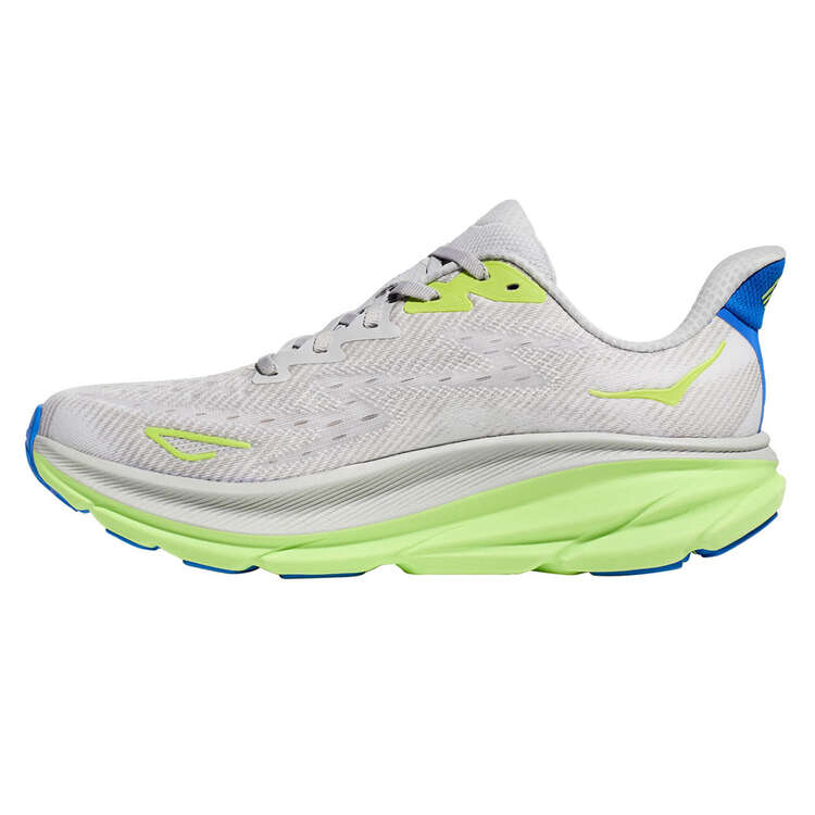 HOKA Mens Clifton 9 Running Shoes - White/Blue