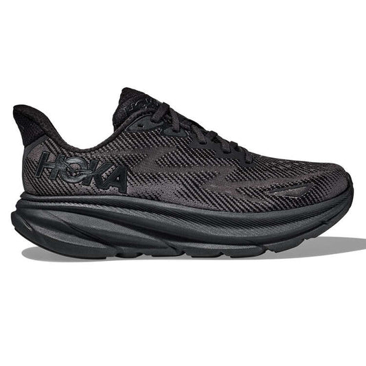 HOKA Mens Clifton 9 2E Running Shoes - Black