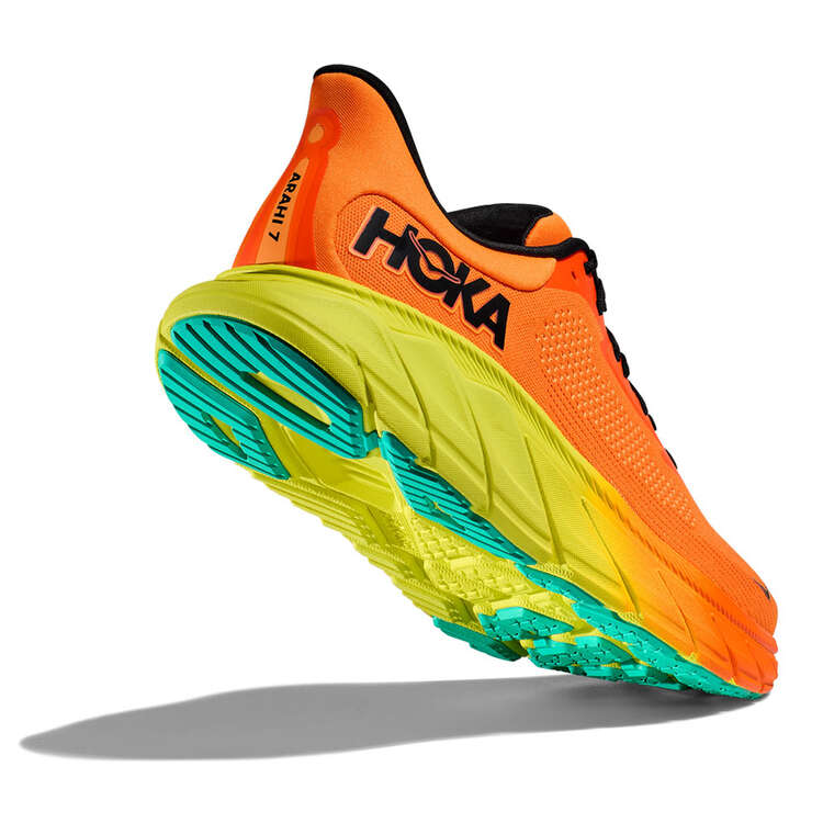 HOKA Mens Arahi 7 Running Shoes - Orange/Yellow