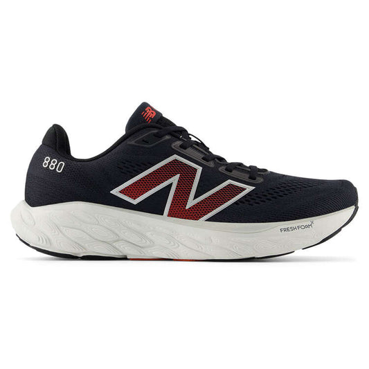 New Balance Mens 880 V14 2E Running Shoes - Black/White