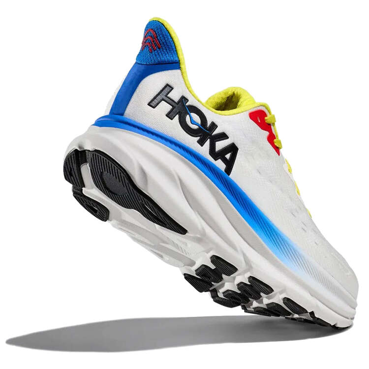 HOKA Mens Clifton 9 Running Shoes - White/Blue