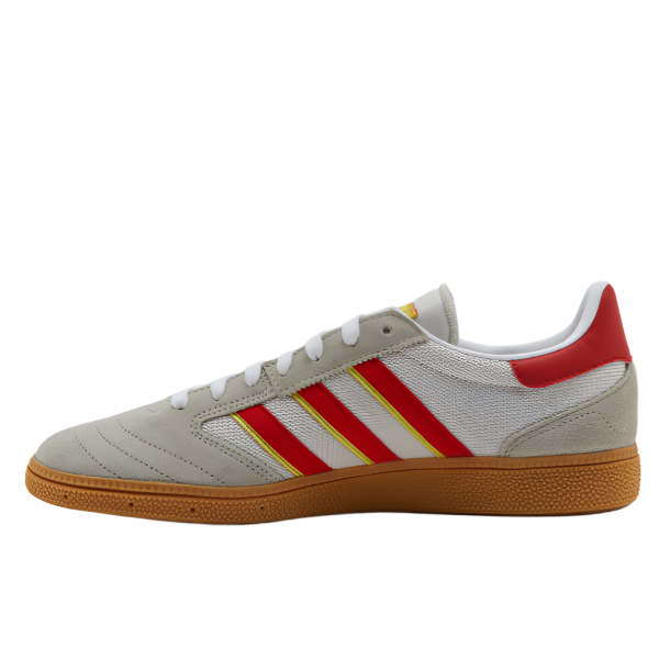 Adidas Men's Busenitz Vintage Sneaker Shoe - Feather Grey/ Red/ Orbit Grey