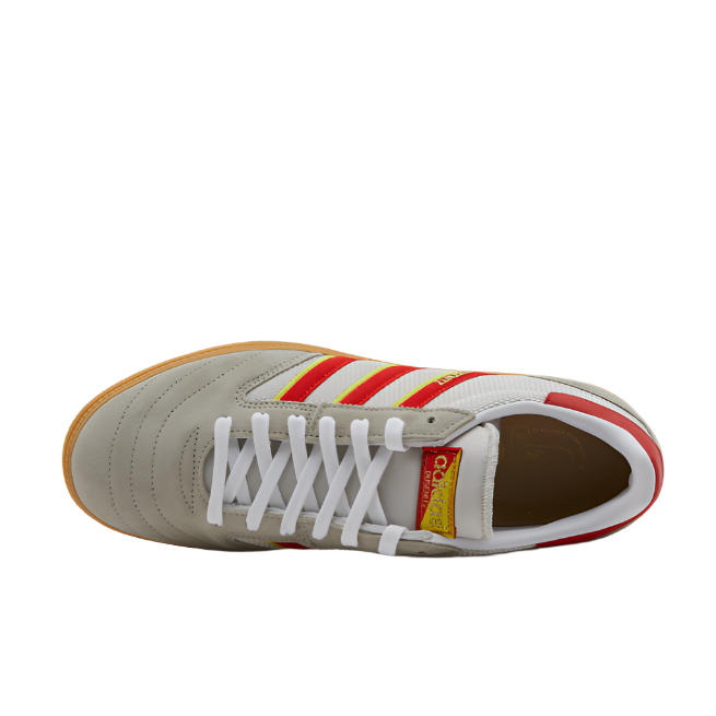 Adidas Men's Busenitz Vintage Sneaker Shoe - Feather Grey/ Red/ Orbit Grey