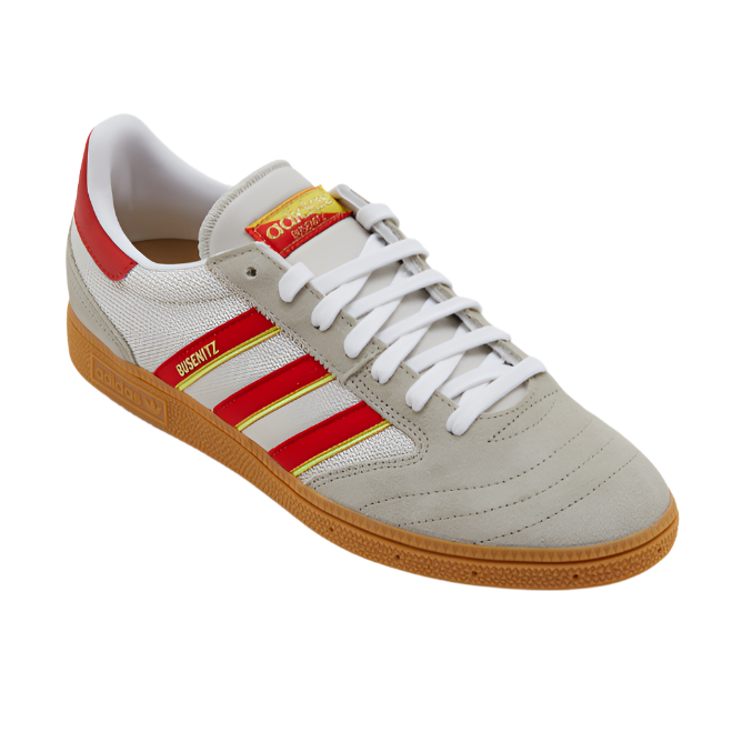 Adidas Men's Busenitz Vintage Sneaker Shoe - Feather Grey/ Red/ Orbit Grey