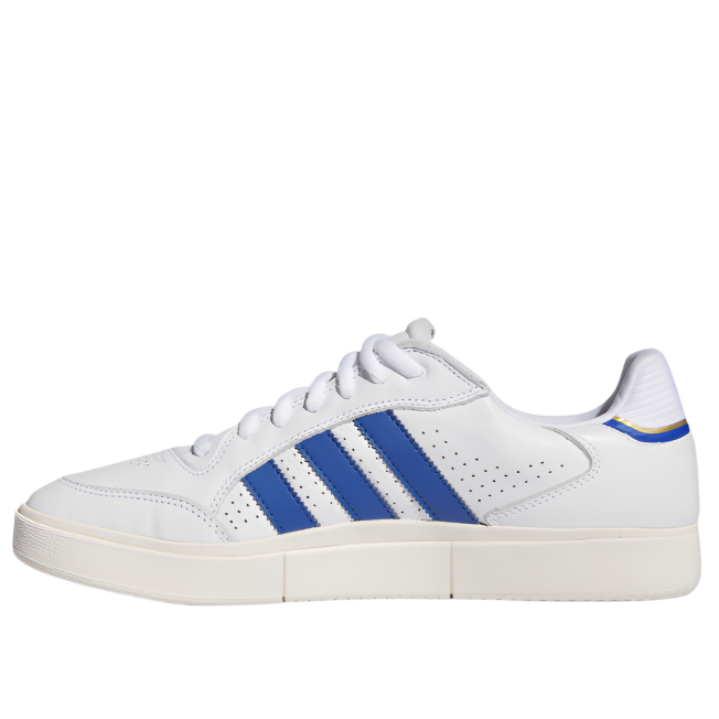 Adidas Men's Tyshawn Low Sneakers Shoe - Cloud White/Royal Blue/ Chalk White