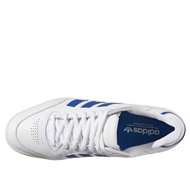 Adidas Men's Tyshawn Low Sneakers Shoe - Cloud White/Royal Blue/ Chalk White