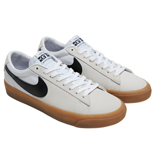 Nike Men's Sb Zoom Blazer Low Pro Gt Shoe - White Black Gum