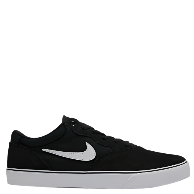 Nike Men's Sb Chron 2 Suede Sneakers Shoe - Black White