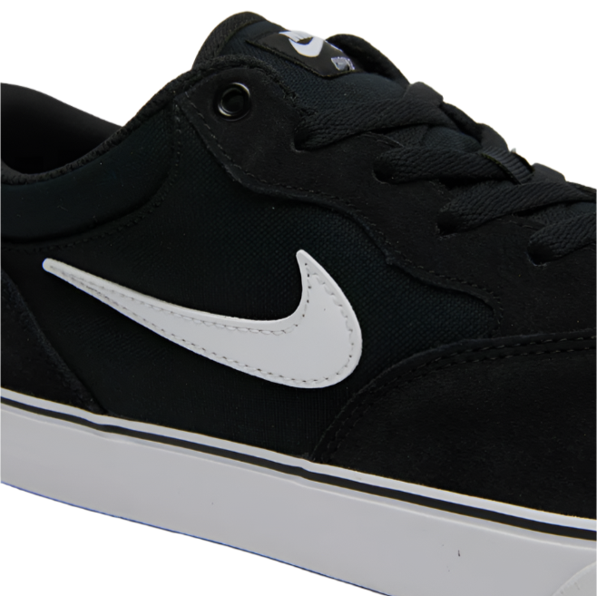 Nike Men's Sb Chron 2 Suede Sneakers Shoe - Black White