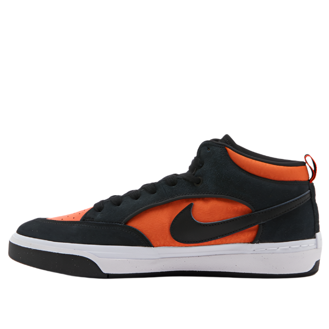 Nike Men's Nike Sb React Leo Sneakers Shoe - Black Electro Orange