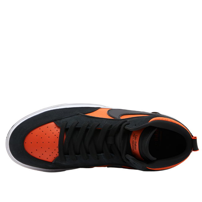 Nike Men's Nike Sb React Leo Sneakers Shoe - Black Electro Orange