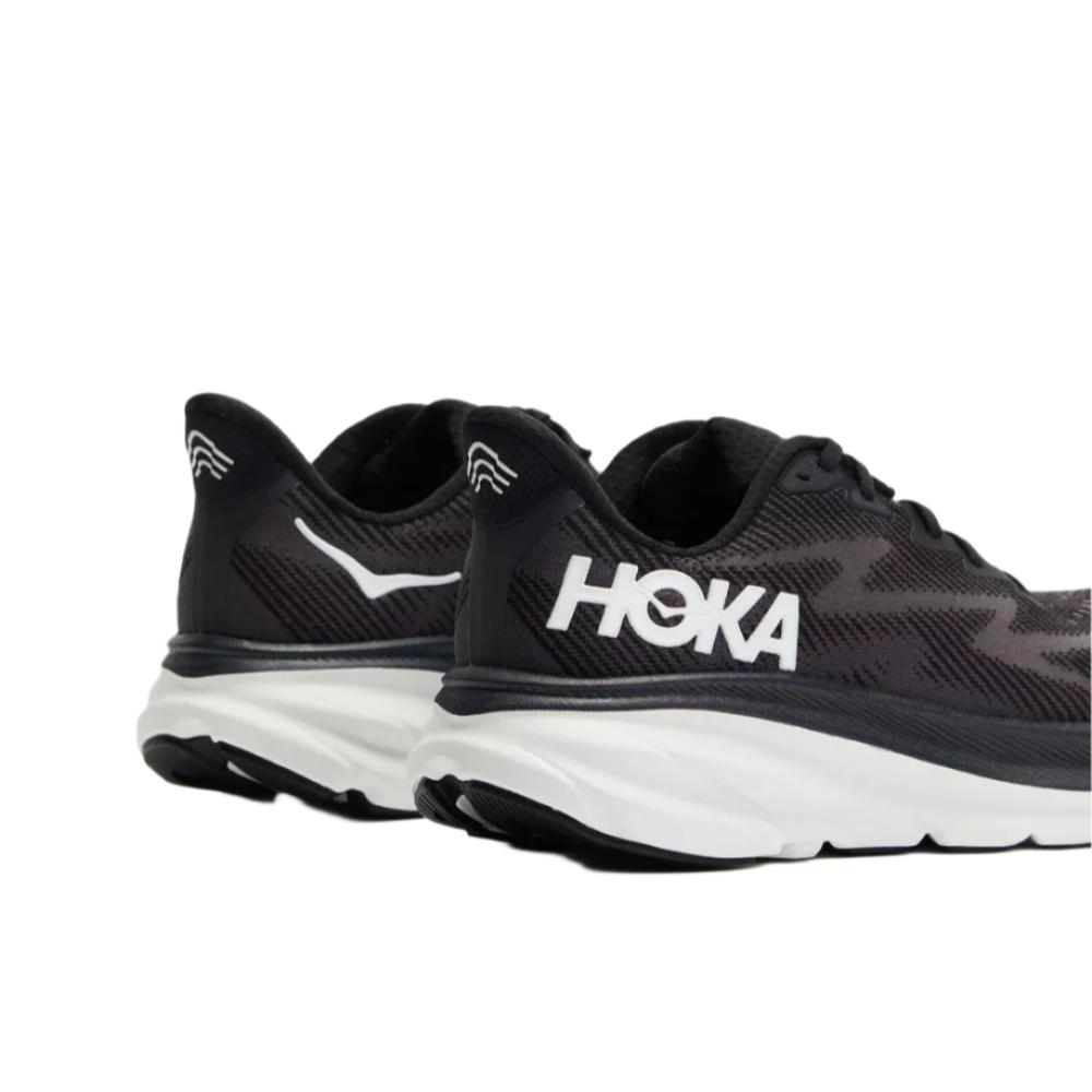 HOKA Women's Clifton 9 Running Shoes - Black/White