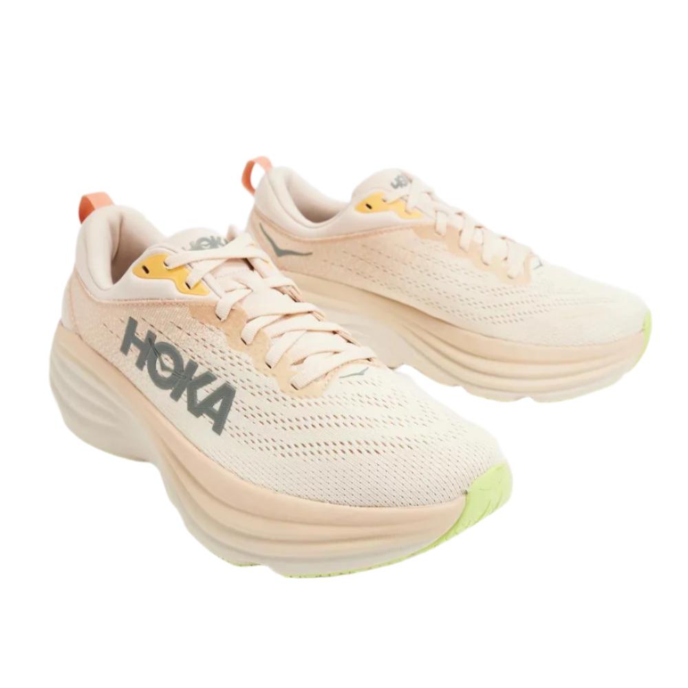 HOKA Women's Bondi 8 Running Shoes - Cream/Vanilla