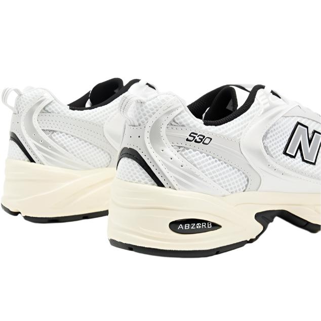 New Balance Unisex 530 Lifestyle Sneakers Shoes - White/White