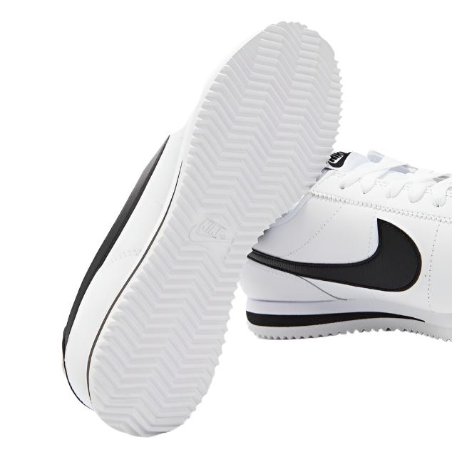 Nike Unisex Cortez Swoosh Sneakers Shoes - White/Black