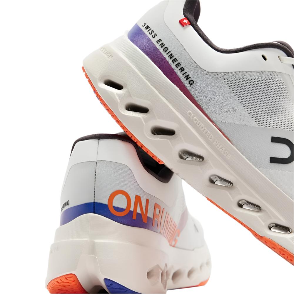 On Mens Cloudsurfer Next Running Shoes - White/Flame