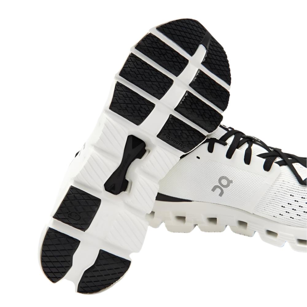 On Mens Cloud X 4 Running Shoes - Ivory/Black