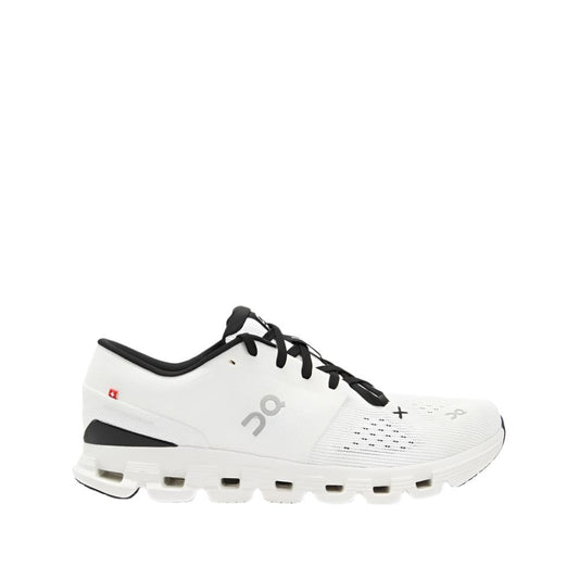 On Mens Cloud X 4 Running Shoes - Ivory/Black