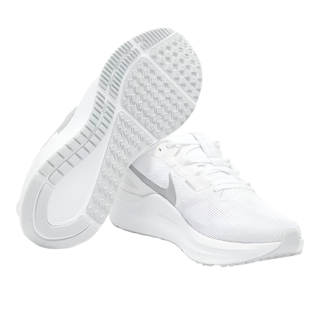 Nike Women's Structure 25 Running Shoes - White/ Metallic Silver/Pure Platinum