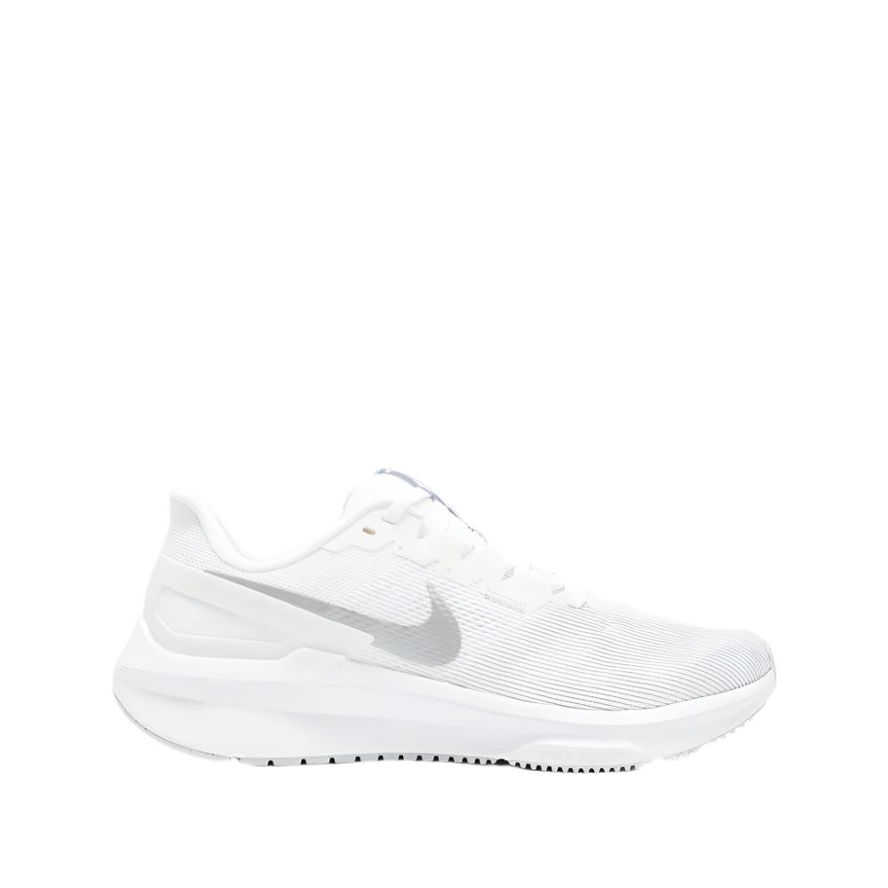 Nike Women's Structure 25 Running Shoes - White/ Metallic Silver/Pure Platinum