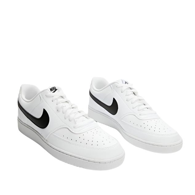 Nike Mens Court Vision Low Better Sneakers Shoes - White/Black