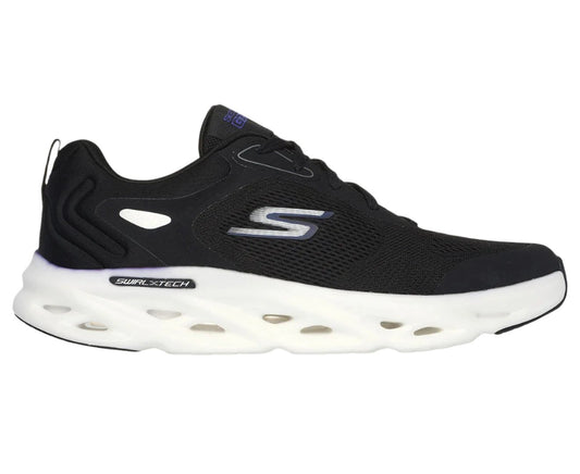 Skechers Mens GOrun Swirl Tech Speed Running Shoes - Black/White