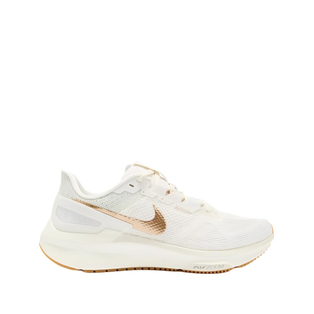 Nike Women's Structure 25 Running Shoes - Phantom/Metallic Gold/White