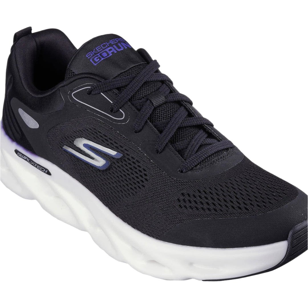 Skechers Mens GOrun Swirl Tech Speed Running Shoes - Black/White