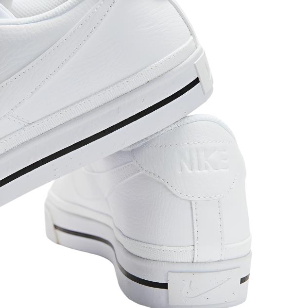 Nike Mens Court Legacy Next Nature Sneakers Shoes - White/White/Black